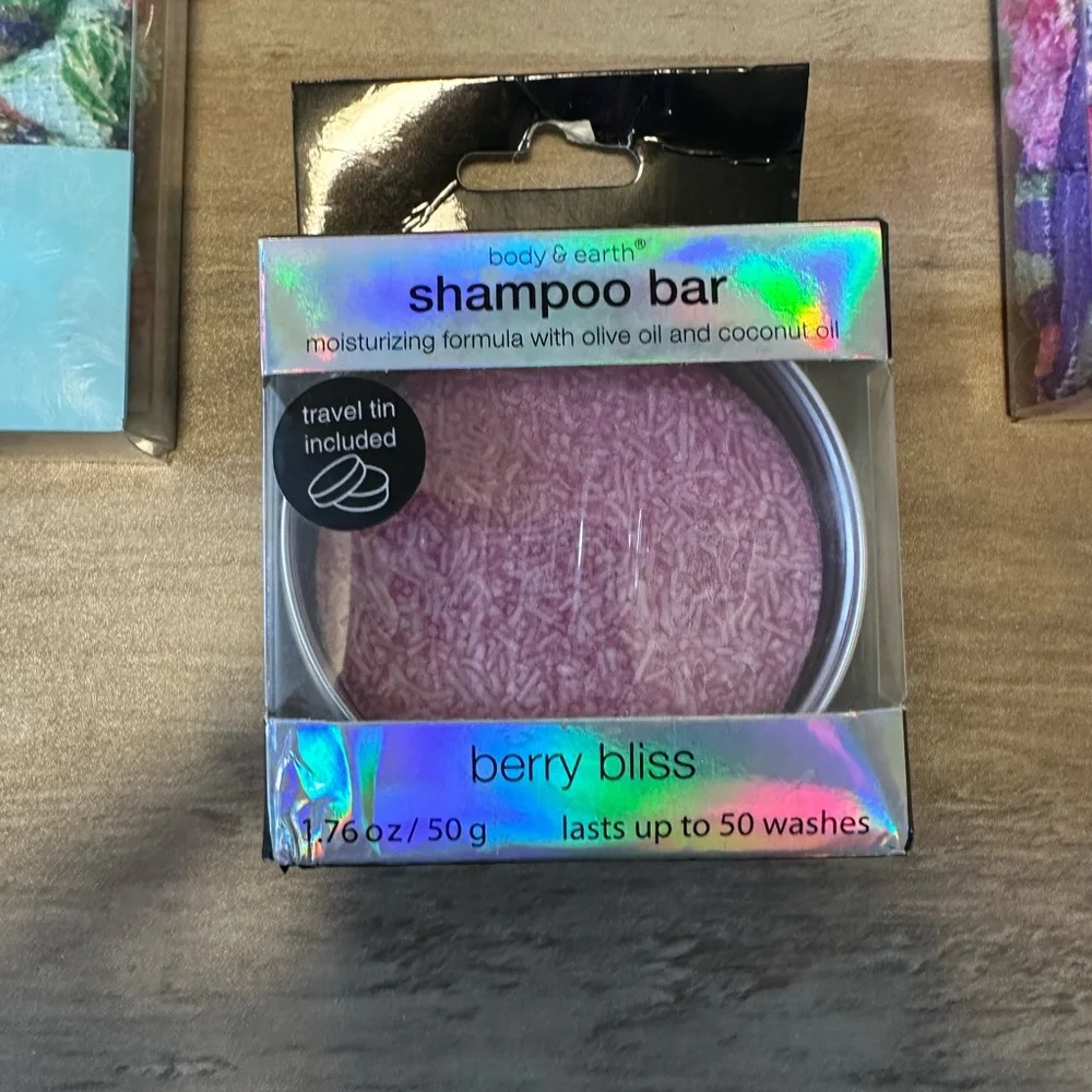 Hair‎ Lot Shampoo Bar, Towel Scrunchies, Claw Clip NEW